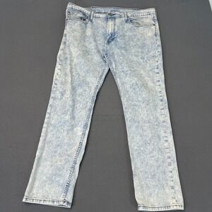 Levi's 511 Acid Wash Slim Fit Jeans Men's W38 L30‎ Skate Grunge Blue Denim Y2K